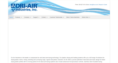 Desktop Screenshot of dri-air.com