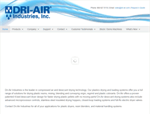 Tablet Screenshot of dri-air.com